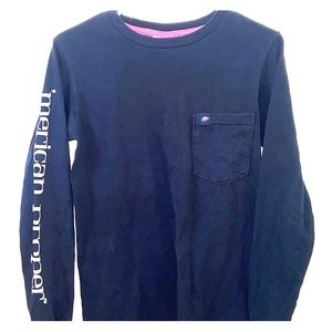 American Proper Navy Long Sleeve